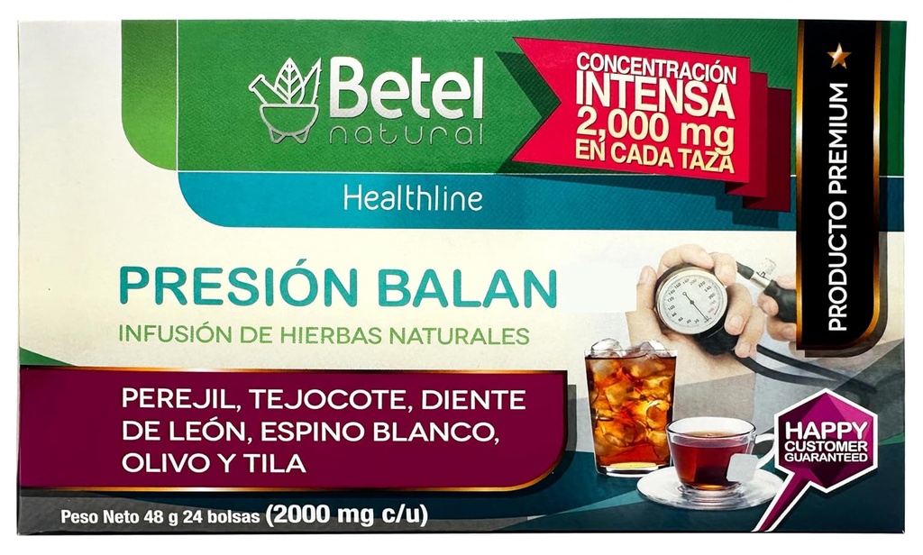 PresionBalan Tea by Betel Natural - Zdrowe wsparcie dla ciśnienia - 24 Tea Bags