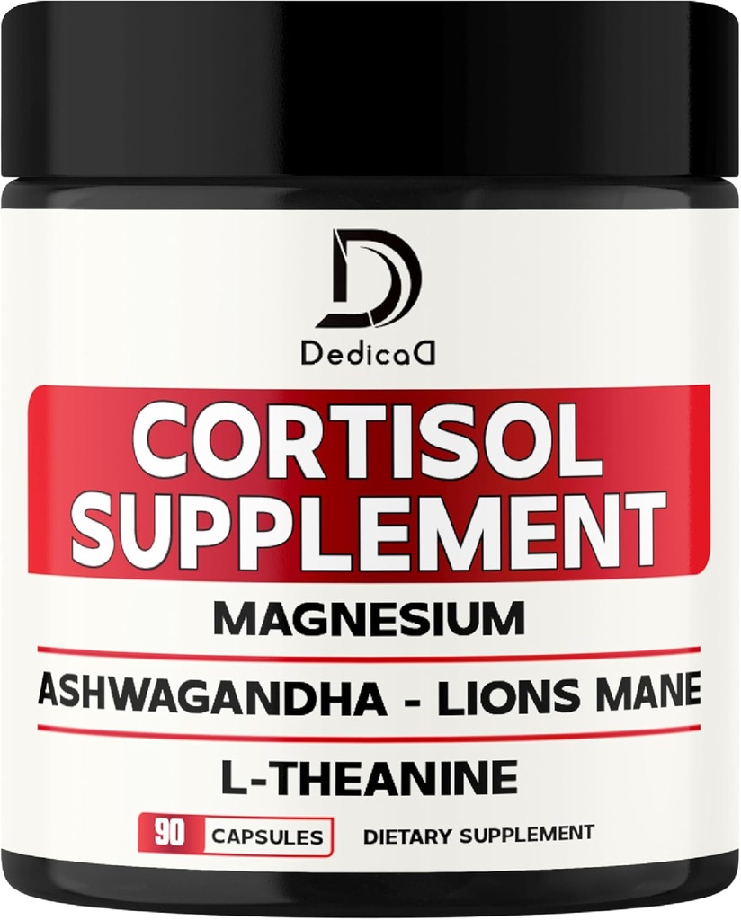 9in1 Cortisol Tambahan - Ashwagandha dan Magnesium Glycinate dan Chelate - Brain Health & Restful Night & Mood Keseimbangan - 90 Capsules Suply 45 Hari