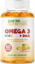 Želatiin Tasuta Lapsed Omega 3 Gummies w / DHA 30 Servings. Taimepõhine Omega 3 lastele. Gluteenivabad ja mitte-GMO DHA Gummies. Lapsed Omega 3 kummikud lastele. Omega 3 Lapsed Toetavad Aju Ja Immuunsüsteemi