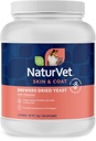 NaturVet – Fórmula de Levedura Secada de Brewer com sabor a alho – Mais vitaminas – Suporta Pele Saudável & Revestimento Glossy – Fortificado com B-1, B-2, Niacina & Vitamina C – para cães e gatos (4 lb Pó)
