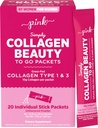 PINK Colgen Powder đến Go  chăm sóc trẻ em đi lại 20 gói hàng không bị hư hỏng