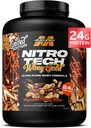 MuscleTech Whey Protein Powder (Chocolate Peanut Butter, 5LB) - Nitro-Tech Whey Protein Isolate Smoothie Mix for Lean Muscle & Fast Recovery - 여성 및 남성을위한 Whey Gold Protein의 24g - 글루텐 프리