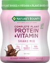 NB OS Nature's Bounty Complete Plant Protein & Vitamin Shake Mix, 12 Servings
