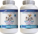 PET SUPPLEMENS & NUTRITION LLC kutya fogászati hygiene - kutyák teljes egészségügyi kontroll - Immuntámogatás - Hair Skin Nails Oral Eye Health Formula - Orális kalcium kutyáknak - 2 palack (120 kezelés)