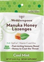 Wedderspoon Manuka Honey Immunity Lozenges, Cool Mint, 2, 6 Oz (pakk 1), Tõeline Uus-Meremaa Honey, Suurendage immuunsust kahe tunni jooksul