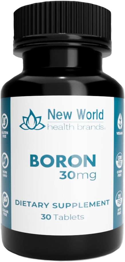 Boron 30mg Madral suplementari - Taulas Soft-Presed Tyoide Implementació ràpid d' una fórmula d'absorció (30)