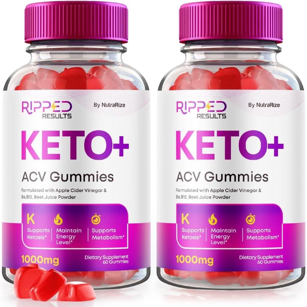 NutraRize (Pack of 2 Ripped Results Keto ACV Gummies Advanced Weight Loss, RippedResults Recensioni (120 Gummies)