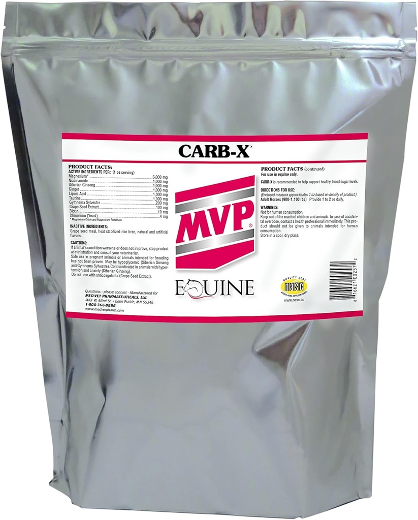 Med-Vet Pharmaceuticals Carb-X (10lb) Glucose Stoffwechselunterstützung...