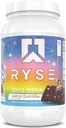 RYSE Loaded Protein Powder - Little Debbie Cosmic Brownie - 25g Whey Protein Isolate & Concentrate with Prebiotic Fiber & MCTs - Low Carb, Low Sugar, Digestive-Friendly - 27 Servings / 2 lb Tub