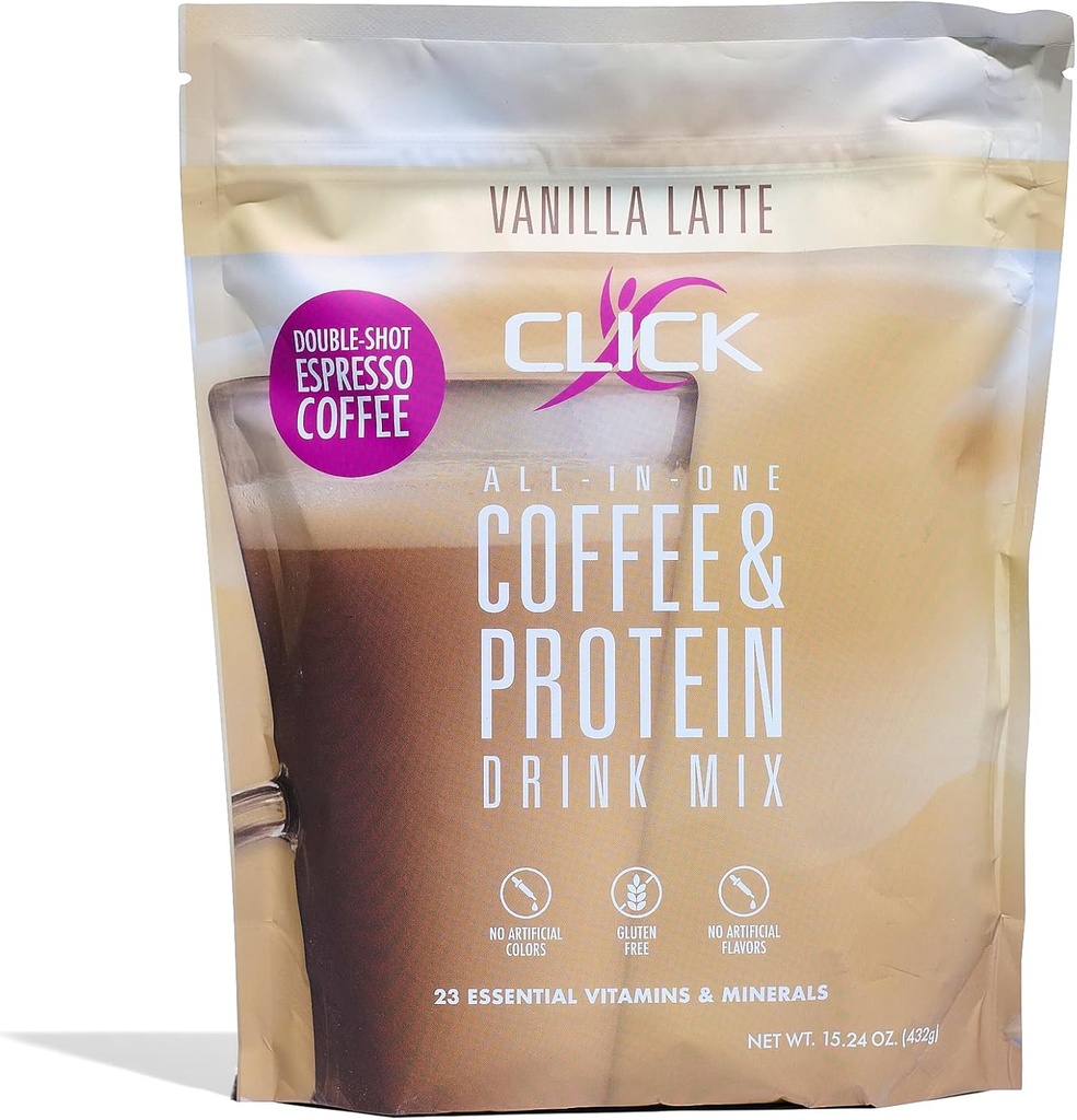 Kahve Protein Tozu | Double Shot Espresso | 16g protein | 23 Temel Vitaminler | Low Calorie Meal Yenileme | 150 mg Caffeine | Gluten Free | No Yapay Flavors or Colors | Vanilla
