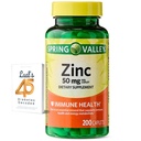 Spring Valley Zinc 50 mg, 200 Count, Dietary Supplement Caplets for Immune Health, Zinc Immune Supplements, Bundle with Lual's 45 Diabetes Decoded