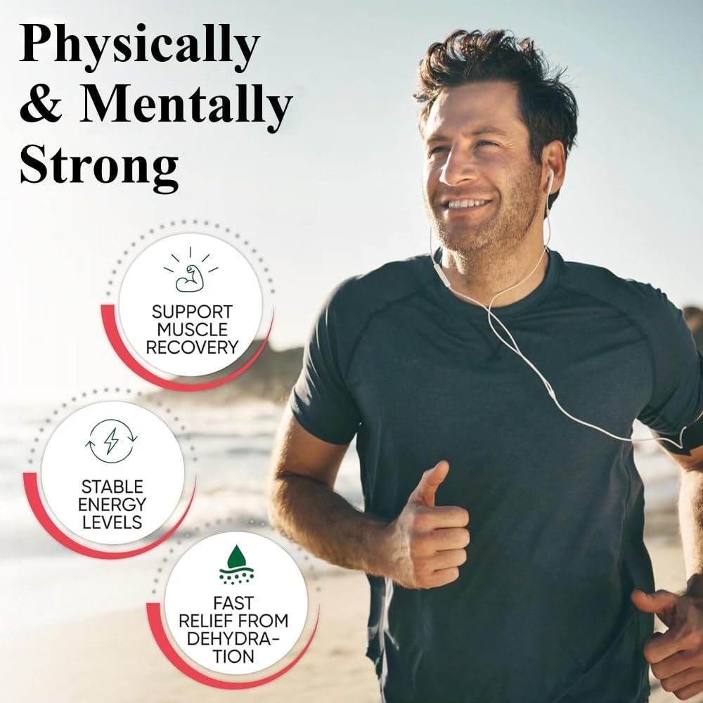 Optimal electrolytes Powder Energy Drink - 16 Serveringer Hydration Pakninger med Lemon, Hindbær, Orange - Sukker Free Zero Kalorier Elektrolyter Powder Pakninger - Natural Articles Energy Drink Pakninger