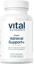 Vital Nutrients Vegan Adrenal Support + | Supplement to Support Adrenal Gland Function and Healthy Stress Response* | Mild Stress* | Gluten, Dairy & Soy Free | 60 Capsules