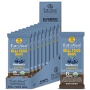 EatToHeal Blueberry real Food Bar - Bares de proteínas orgânicas, Comida Vegan, Alimentos de proteína sem glúten saudável - Bares de proteína de açúcar baixo, Não OGM, Nunca cozido, Lanches orgânicos baseados em plantas - Feito para desfrutar