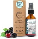 Liquid Calcium Citrate 1000mg & Raw Vitamin C 150mg Limid Mist for Optimal Absorpsi, Wild Cherry & BlackBerry Flavor, Calcium Suplement, Non- GMO, Gluten Free, Sugar- Free 2oz (60ml)