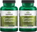Swanson Curcumin Complex - Ārstniecības augu papildinājums, kas atbalsta locītavu veselību, mobilitāti un fiziskās funkcijas - Standartizēts ar bioperīnu maksimālai absorbcijai - (120 Veggie kapsulas) (2 iepakojums)
