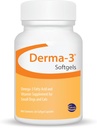 Ceva Derma-3 Softgels, Omega-3 Fatty acid & vitamin cho Small Dogs + Cats (60 đếm)