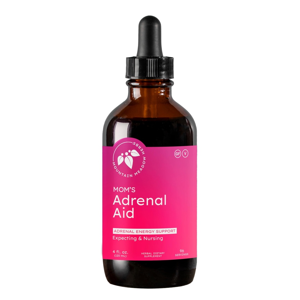 Mountain Meadow Herbs Mom's Adrenal Aid Drops 4 oz | Natural Liquid Herbal Supplement, Energy & Stamina Support, Fatigue Reduction, Hormone Balance, Pregnancy & Nursing Safe