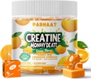 Creatine Monohydrate Chews Complex 6400mg for Men & Women -Advanced Formula W/L-Taurine + Vitamin B12, Sugar Free Chewable Supplement,60 Orange Softchews