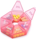 Weekly Pill Organizator mare 7 zile cutie pastile Organizator zi de zi medicament caz pentru vitamine pastile de ulei de pește Suplimente Artrita prietenos