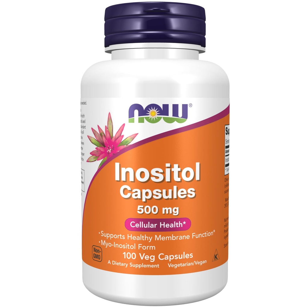 NOW Foods Inositol, 100 Capsules / 500mg