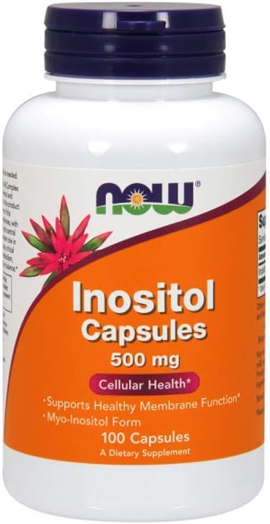 Now Foods Inositol, 100 קפסולות / 500 מ"ג