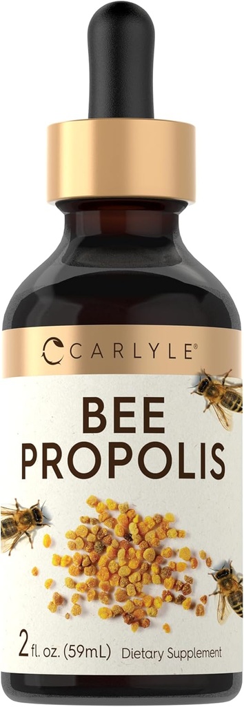 Carlyle Bee Propolis Tincture Drops | 2 Fl Oz | Жидкий экстракт | Не-ГМО, безглютеновая добавка