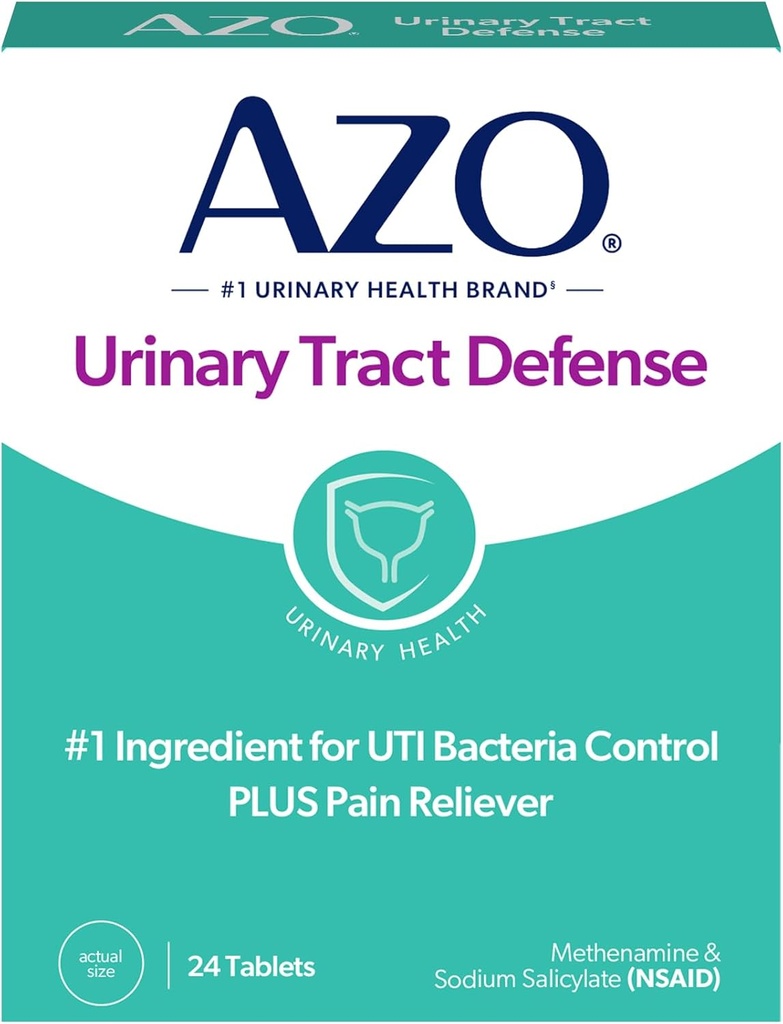 AZO Urinary Tract Defense 항균 보호, FSA/HSA Eligible, 당신은 의사를 볼 수 때까지 UTI를 통제하는 것을 돕습니다, No. 1에서 가장 신뢰되는 Urinary 건강 상표, 24의 조사 (1의 포장)