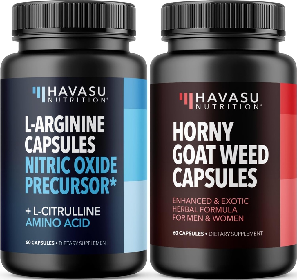 HAVASU NUTRITISI Horny Goat Weed Capsules (30 Pelayan) & L Arginine L Citrulline Supplemen (30 Pelayan)