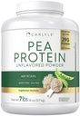 Carlyle Pea Protein Isolate Powder | 7lb | Unflavored | 29G Per Serving | Vegetarian, Non-GMO, Gluten, and Soy-Free