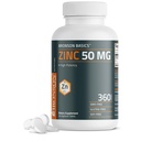 Bronson Zinc 50 MG High Potency Supports Immune, Antioxidant & Skin Health - Non-GMO, 360 Vegetarian Tablets