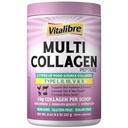 Vitalibre Multi Collagen Peptides Powder Type I II III V X, Hydrolyzed Collagen Protein for Women and Men, Skin, Hair, Nails, Unflavored, Non-GMO, Keto & GF, Zero Sugar, 22 Servings, 8oz