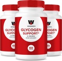 Wonderfix Glycogen-en laguntza-kapsulak - Wonderfix Glycogen ofiziala maila osasuntsu egonkorrak mantentzeko, Glycogen-en laguntza odol- Dieta aurreratuaren gehigarria, Wonder Fix Reviews (180 kapsula)