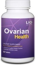 LIG Ovarian Health - 자연 보충 (60 정제) - 수축 타원형 - 균형 호르몬 레벨 - Ovarian Health 유지 - Honeysuckle Flower