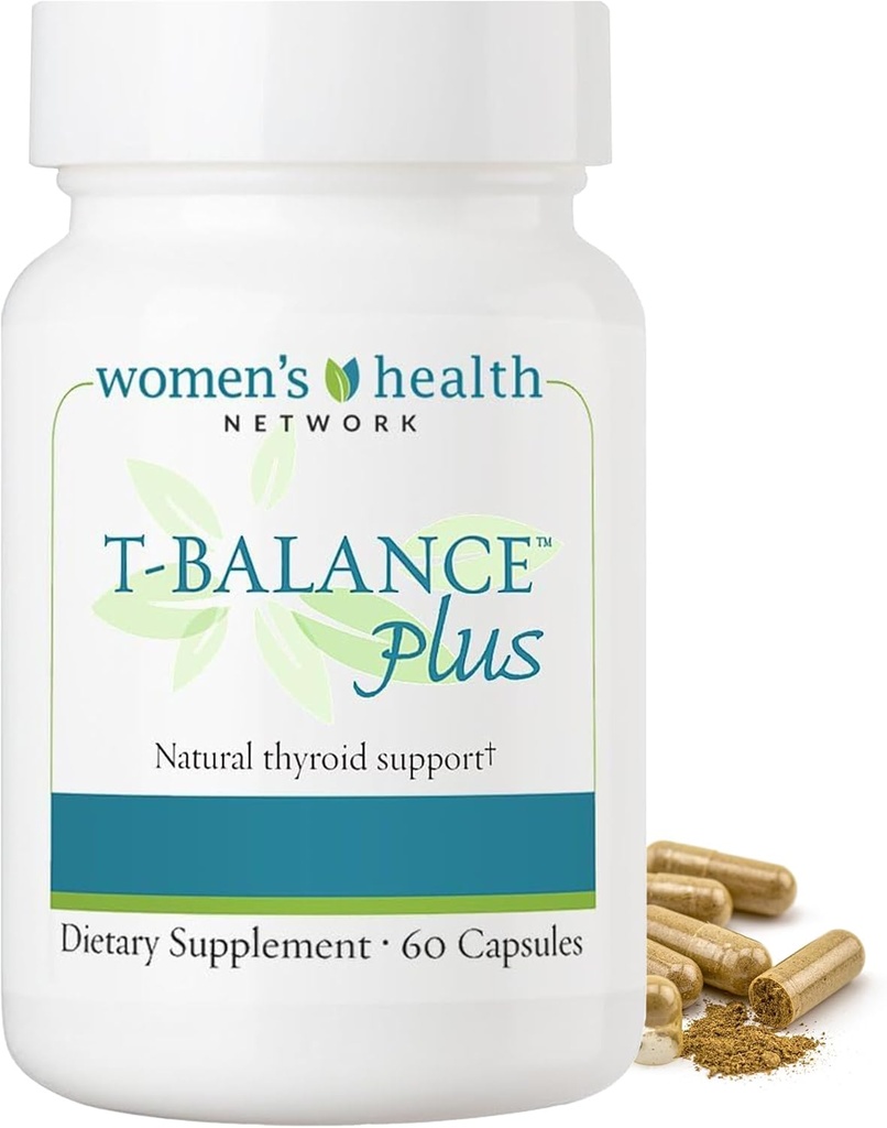 T- Balance Plus: Natural Thyroid Support for Women & Men with Underactive Thyroid - Thyroid Supplement with Iodine, Selenium, Ashwagandha & 5 Herbal Extracts - 60 kapsułki (30 Day Supply)