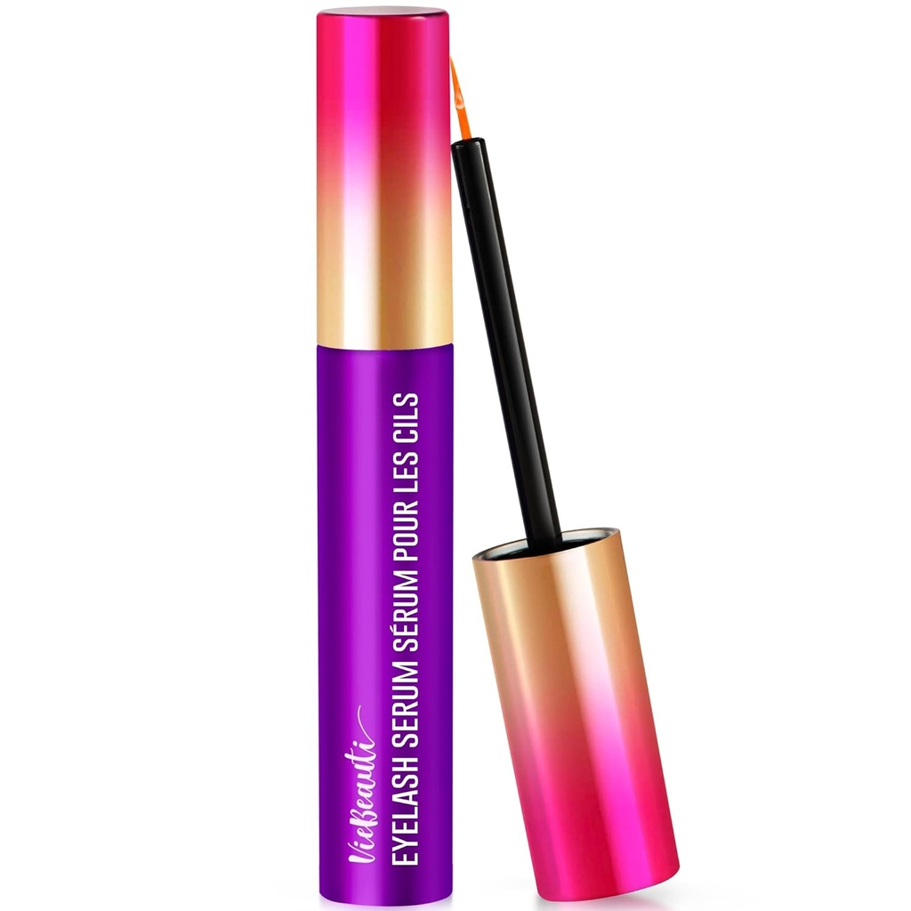 VieBeauti Premium silmäripsien kasvu seerumi: Lash parantaa seerumia Advanced Formula Boost Pidempi Fuller ja Thicker Luscious Lashes 0.067 Fl. Oz., Purppura
