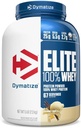 Dymatize Elite 100% Whey Protein Powder, Vanilla, 25g protein, 5,5g BCAA, mindre end 140 Cal., Gluten Free, 2g Carb, 2g sukker, 3g fedt (67 Servere)