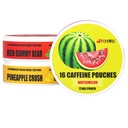 LyvWel 72mg Caffeine Energy Pouches – Watermelon, Red Gummy Bear, Pineapple Crush – Juicy Clean Energy with Guarana – 3-Pack (48 Total Pouches)