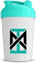 MIXT Energy Shaker Bottle, 16 oz. Shaker Bottle, BPA Free & Lid Mixing Technology (16 oz, Teal)