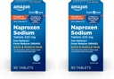 כאבי גב ושרירים בסיסיים, Naproxen Sodium טבליות 220 מ"ג, כאב Reliever ו Fever צמצם, עבור Backache, Muscular Aches, Minor Arthritis כאב, כאבי ראש ועוד, 90 Count (Pack of 2)
