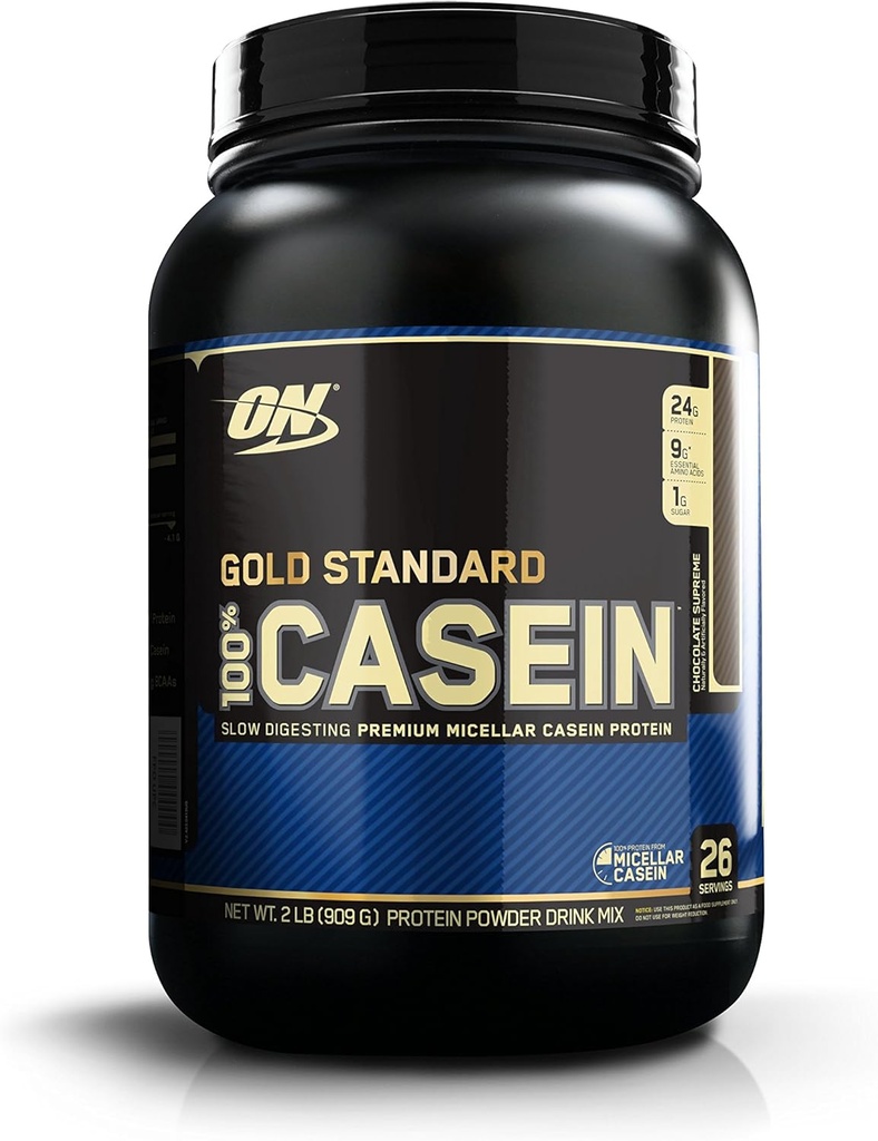Optimum Nutrition Gold Standard 100% Casein Protein Powder, Chocolate Supreme, 2 Pound