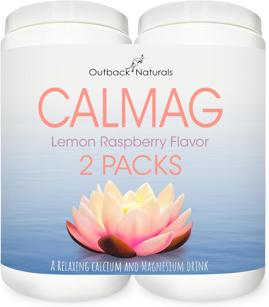 Absorpsi Tinggi CalMag 2: 1 Calcium dan Magnesium Chirate Suplemen; Pendukung Bantuan Stress, Sleep & Bone Power, Lemon Raspberry Flavor, 16.5 oz. (Paket 2)