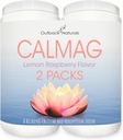 CalMag High Absorption 2:1 Calcium and Magnesium Citrate Powder supplement; Supports Stress Relief, sleep ' Bone Strength, Lemon Raspberry Flavor, 16.5 oz. (Pack of 2)