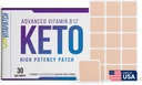 B12metilcobalamin və Vitamin Guarana B12 Enerji üçün Patch - 30 Day Supply Keto və Vitamin B12 Patches - Amerikada Made