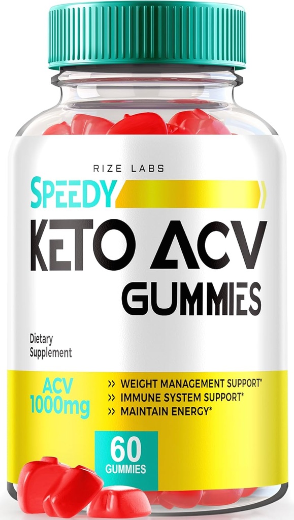 rize labs - Speedy Extreme Keto Plus ACV Gummy για Σύνθετη απώλεια βάρους με Apple Cider Vinegar 2000mg συμπλήρωμα (60 Gummies)