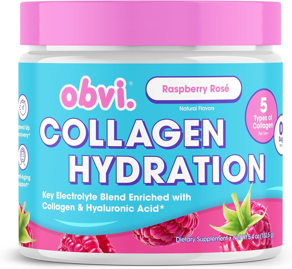 אבקת Obvi hydrotion | Electrolyte & Collagen Peptide Complex