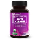 BioEmblem USDA Organic Liver Cleanse - 80% Silymarin Milk Thistle Extract for Liver Health and Liver Function with Dandelion & Artichoke Extracts - 100% Vegan, Non-GMO - Herbal Liver - 60 Capsules