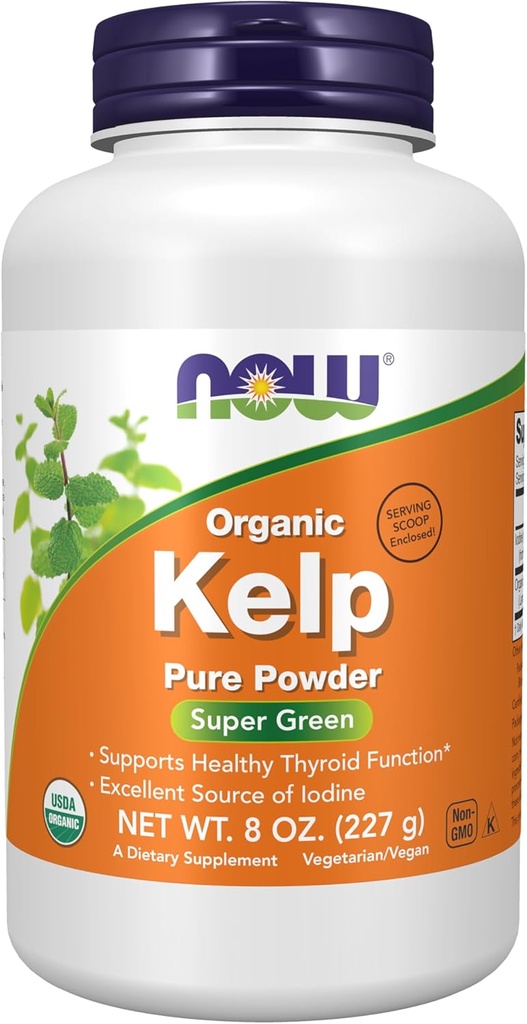 Əvvəlki kateqoriyalar, Kelp Toz, Sertifikalı Organic, Iodine, Super Green, 8-Ounce