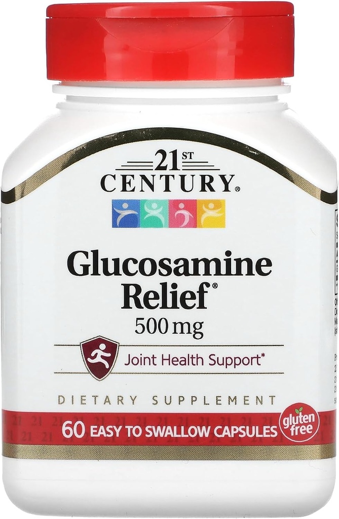 21 thế kỷ Glucosamine, 500 mg, 60 dễ dàng để Swallow Capsules