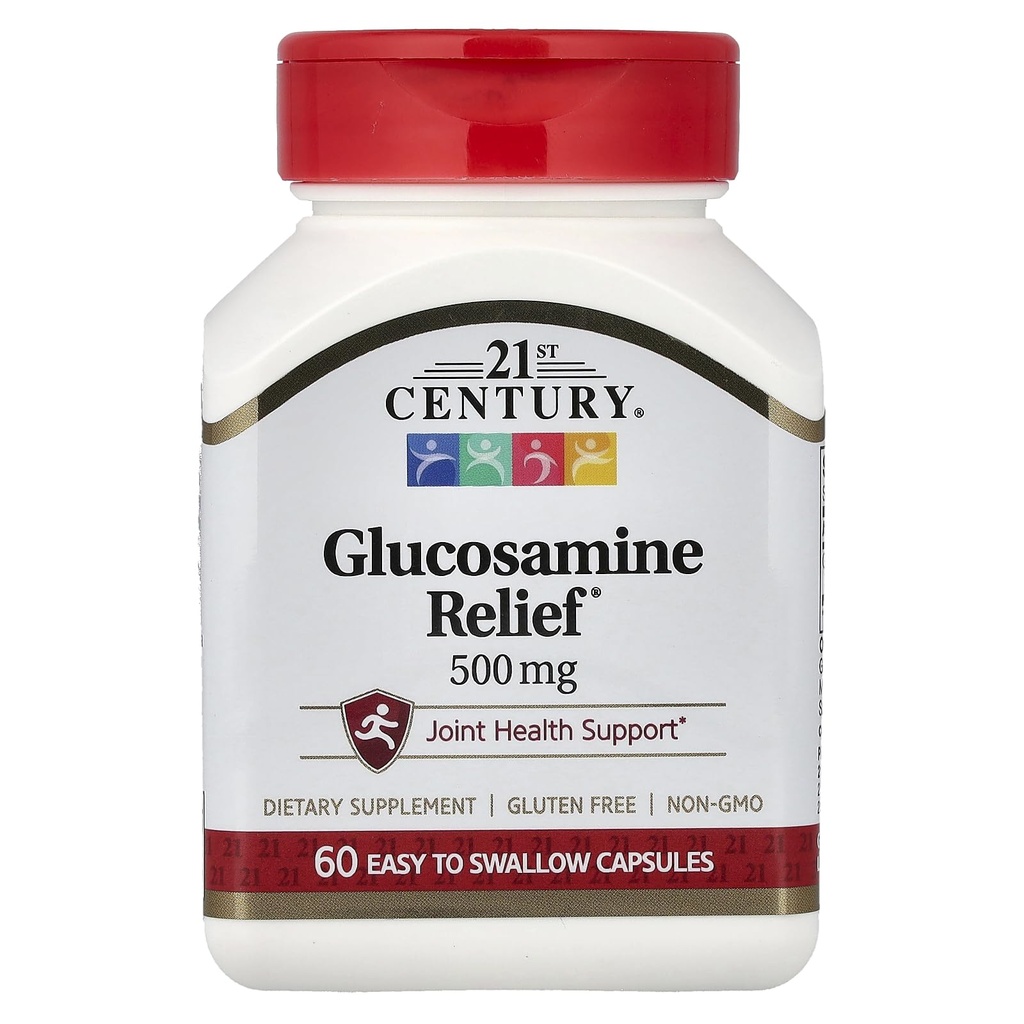 21st Century Glucosamine Relief, 500 mg, 60 Easy to Swallow Capsules